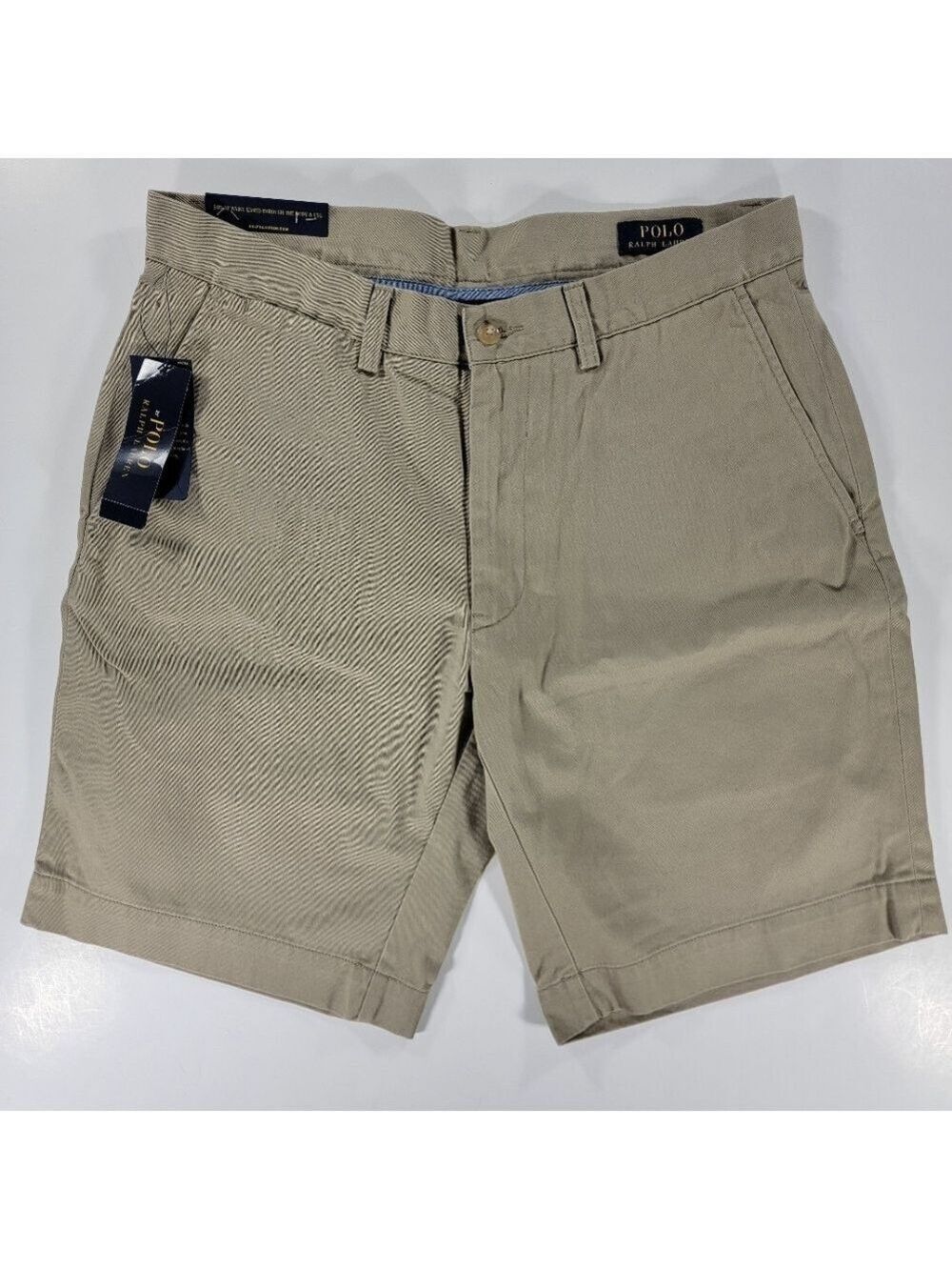 NEW Polo Ralph Lauren Classic 9" Chino Shorts Men's 32 Hudson Tan NWT $79 Cotton